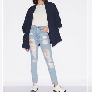 Armani Exchange J51 Carrot Distressed Jean size 28